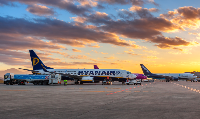Bergamo Airport is a hub for Ryanair. 